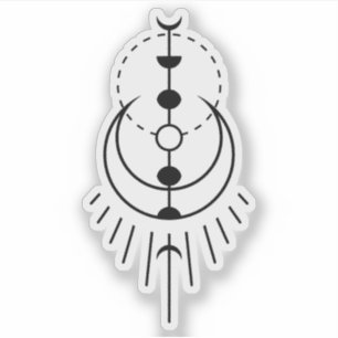 Adesivo fase lunar eclipse lunar