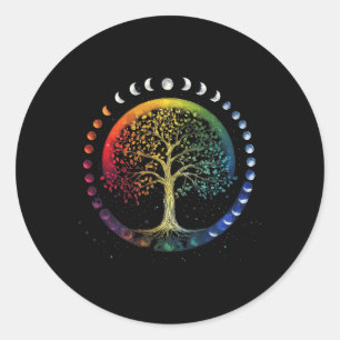 Adesivo Fases da Árvore da Chakras Ioga Meditação Yogi