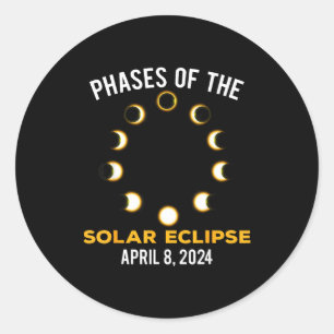 Adesivo Fases do Eclipse Solar Eclipse Solar