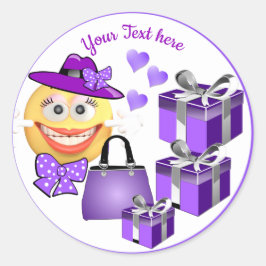 Adesivo Fashion Emoji, uma Moda Cuta Personalizável, com C