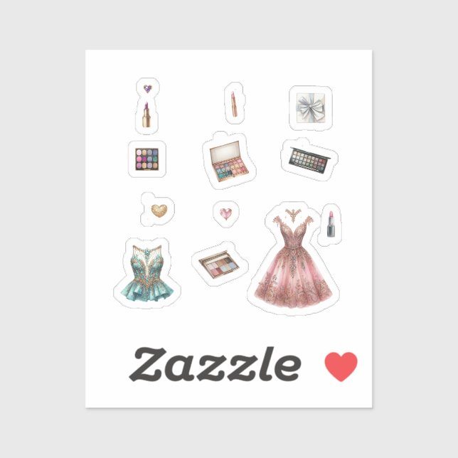 Adesivo fashion stickers (Folha)
