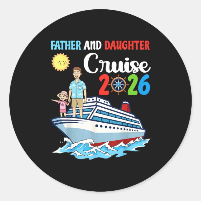 Adesivo Father &amp; Daughter Cruise 2026 Family Vacation  (Frente)