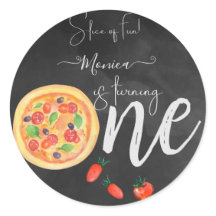 Fatia de diversão, primeiro aniversário de pizza