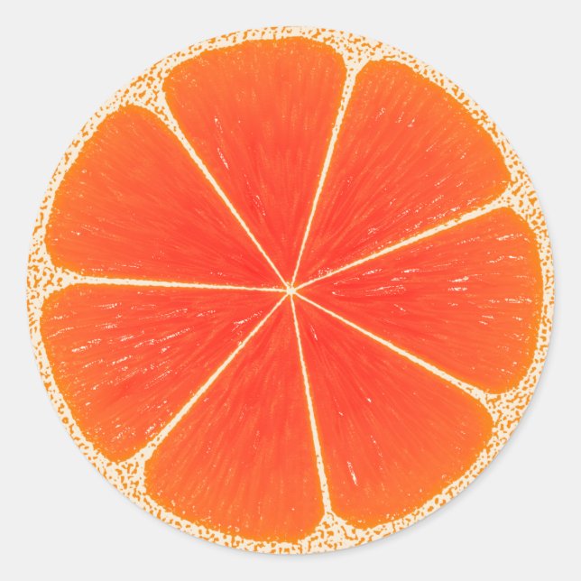 Adesivo Fatia de Fruta de Laranja de Citrus Blood (Frente)