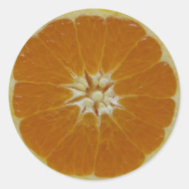 Adesivo Fatia de Fruta Laranja