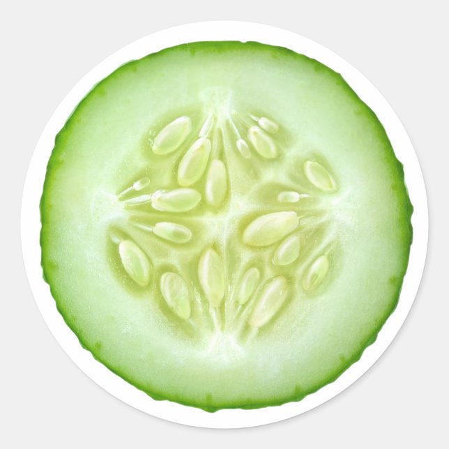 Adesivo Fatia de pepino (Frente)