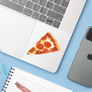Adesivo Fatia de pizza de pepperoni clássica derretida do 