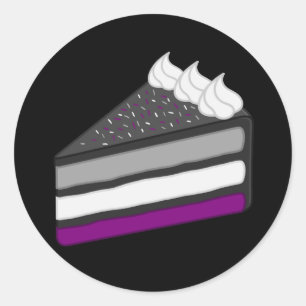 Adesivo Fatia Deliciosa de Bolo Asexual