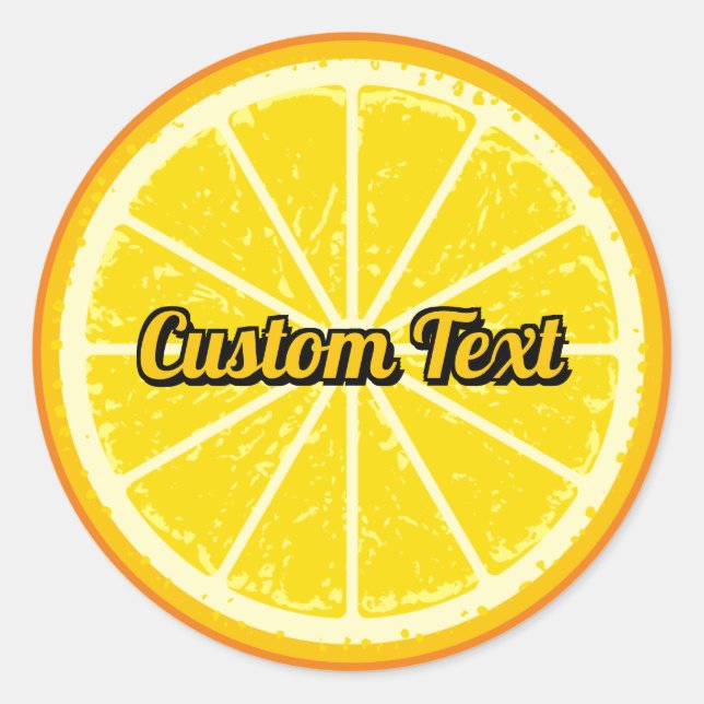 Adesivo Fatia Laranja (Frente)