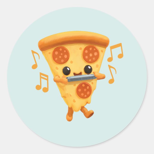 Adesivo Fatia Reproduzindo uma Corte Harmonica (Frente)