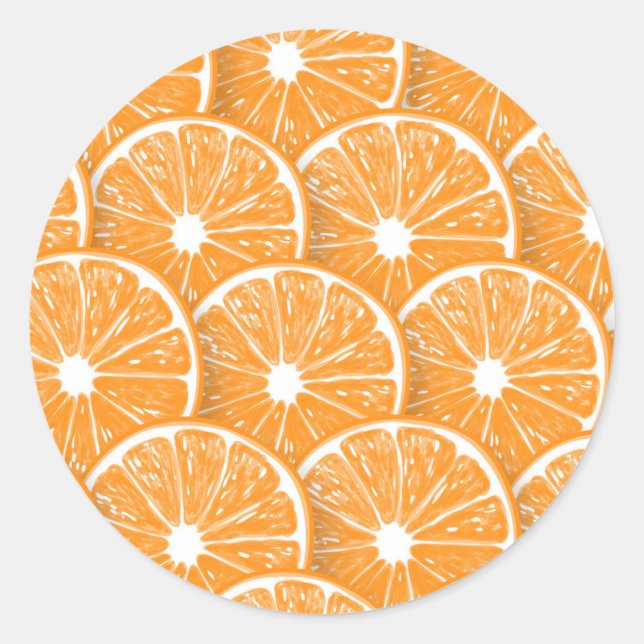 Adesivo Fatias de laranja (Frente)