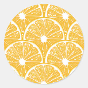 Adesivo Fatias de laranja, design de fruta tropical