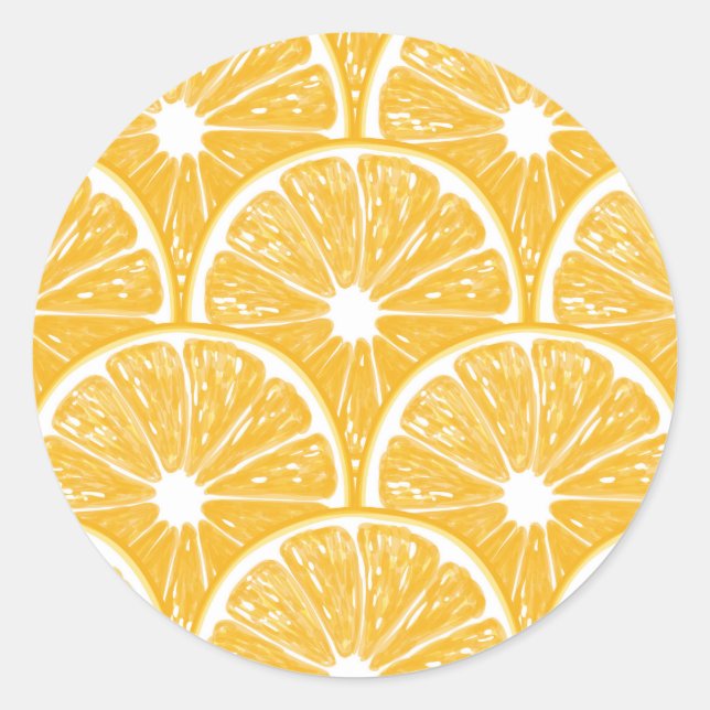 Adesivo Fatias de laranja, design de fruta tropical (Frente)