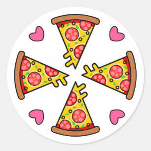 Adesivo Fatias de Pizza Deliciosas Mandara