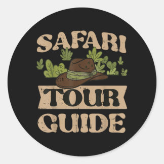 Adesivo Fato de Guia de Tour Safari Selva Zoológico Vida S