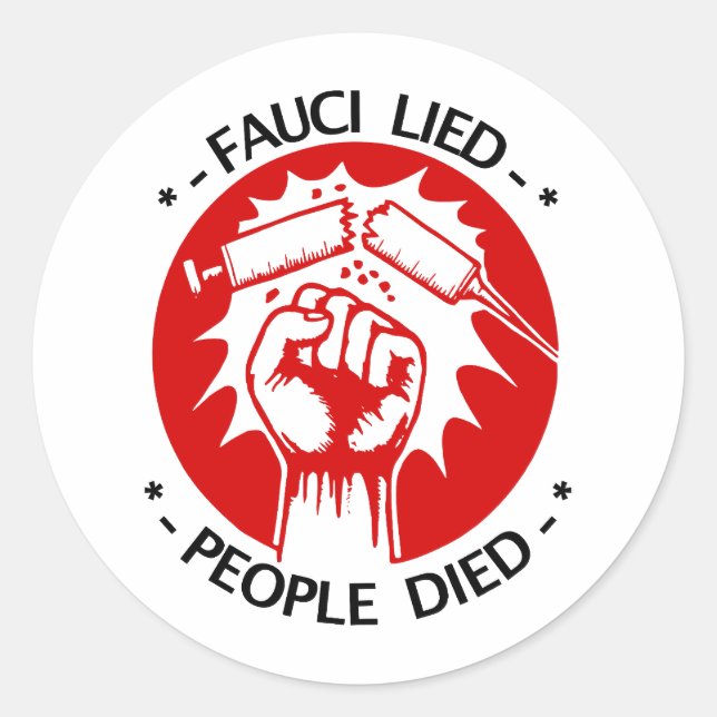 Adesivo Fauci Lied Sticker (Frente)