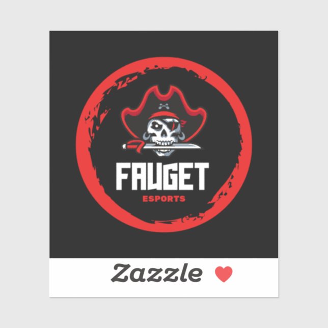 Adesivo FAUGET, Vinheta de Corte Personalizado (Folha)