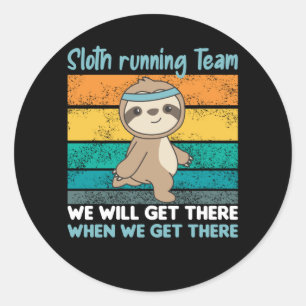Adesivo Faulten executando o Team Sloths Executar Cozy