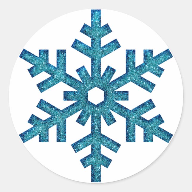 Adesivo Faux Glitter Snowflake SticG de Natal (Frente)