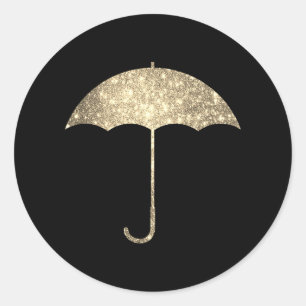 Adesivo Faux Glitter Umbrella Sticker