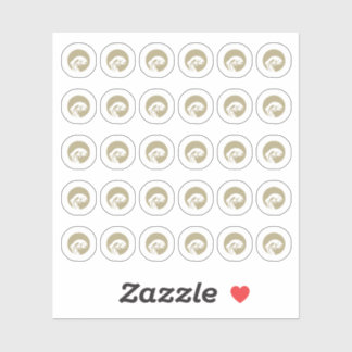 Adesivo Faux Gold Fish Wedding Place Cards Meal Choice