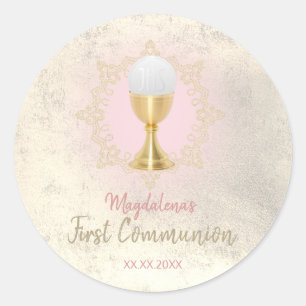 Adesivo FAUX gold foil First Communy