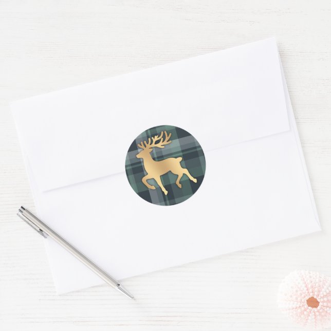 Adesivo Faux Gold Reindeer (Envelope)