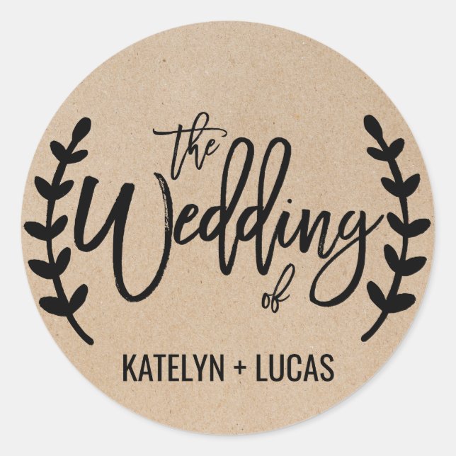 Adesivo Faux Kraft, Rustic Chic Faux — Focos de Envelope (Frente)