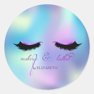 Adesivo Faux Lashes Blue Holographic
