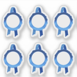 Adesivo Faux Prêmio/Seletor de Certificado (Blue Hollow)