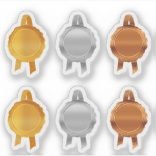 Adesivo Faux Prêmio/Seletor De Certificado(PlMetalAssort)