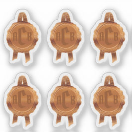 Adesivo Faux Prêmio/selo do certificado(BronzeInicial)