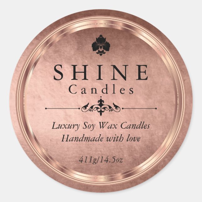 Adesivo Faux Rosa Gold Foil (Frente)