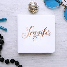 Faux Rose Gold Ombre Foil Decorativo Jennifer