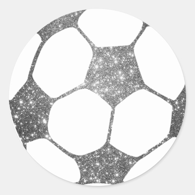 Adesivo Faux Silver Gliter Ball Sticker (Frente)