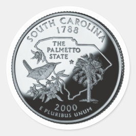 Adesivo Faux South Carolina State Quarter