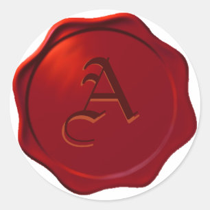 Adesivo Faux Wax Seal 2 com sua escolha inicial!