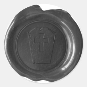 Adesivo Faux Wax Seal - Preto - TOMBSTONE