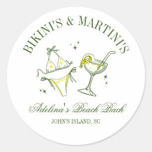 Adesivo Favo para Festa de Solteira na Praia no Clube Soci