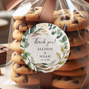 Adesivo Favor botânico russo da folhagem verde