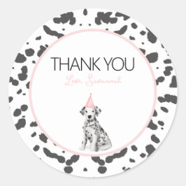 Adesivo Favor convidado de Festa de aniversário de cachorr