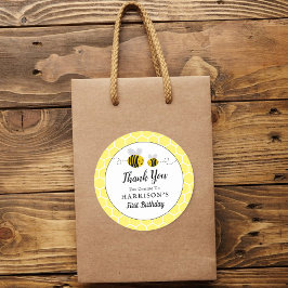 Adesivo Favor da Festa de aniversário de Abelhas de Mel Do