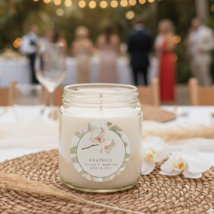 Adesivo Favor de Agradecimento de Casamento do Jardim Botâ