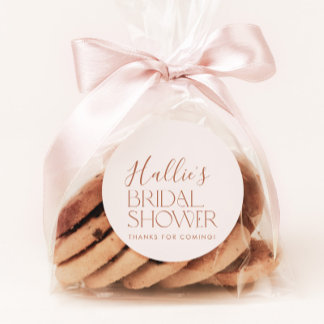 Adesivo Favor de Agradecimento Minimalista Boho para Chá d