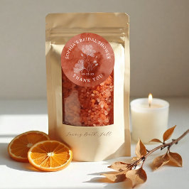 Adesivo Favor de agradecimento para chá de noiva 'Se apaix