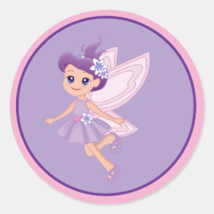 Adesivo Favor de Aniversário de Fada Princesa Caprichosa