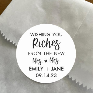 Adesivo Favor de Bilhete de Loteria Personalizado LGBTQ