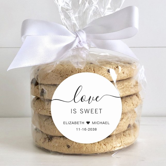 Adesivo Favor de Casamento Amor é Doce (Criador carregado)