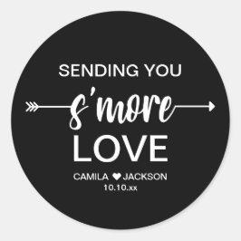 Adesivo Favor de Casamento Black S'more