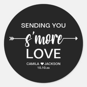 Adesivo Favor de Casamento Black S'more